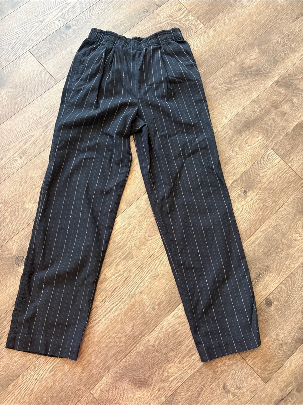 Kith Black Pinstripe Relaxed Trousers